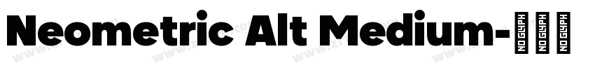 Neometric Alt Medium字体转换